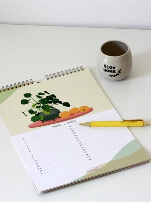 Calendrier perpétuel plantes fleurs A5- AKABÉ PARIS