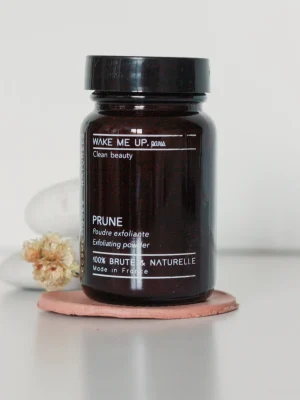 Exfoliant naturel poudre végétale prune bio wake me up paris