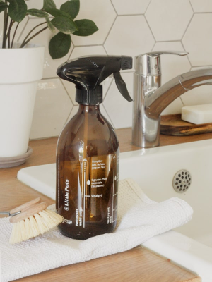 Flacon spray verre recyclé 500ml avec recettes sérigraphiées