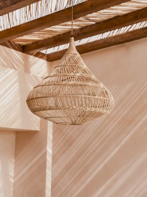 Suspension Drop en rotin naturel L 80x77 cm. - Objets déco - photo 15