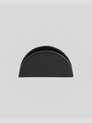 Patère murale demi-cercle en métal noir – 4,5 cm