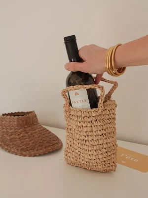 ochette en raphia pour habiller vos bouteilles et donner un côté déco à vos tables d'été !
