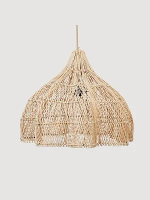 Suspension Whipped M en rotin naturel – 60x60x50cm.