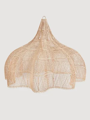 Suspension rotin XXL Whipped naturel – 150x150x100cm.