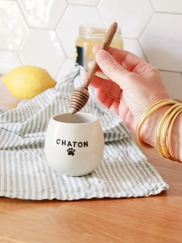 cuillère a miel en bois