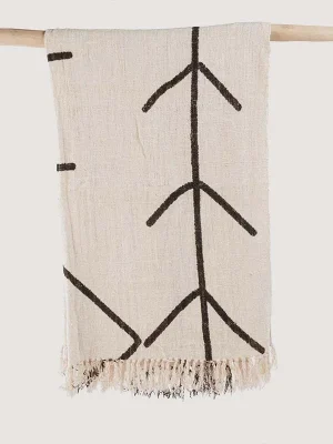 Jeté de lit beige