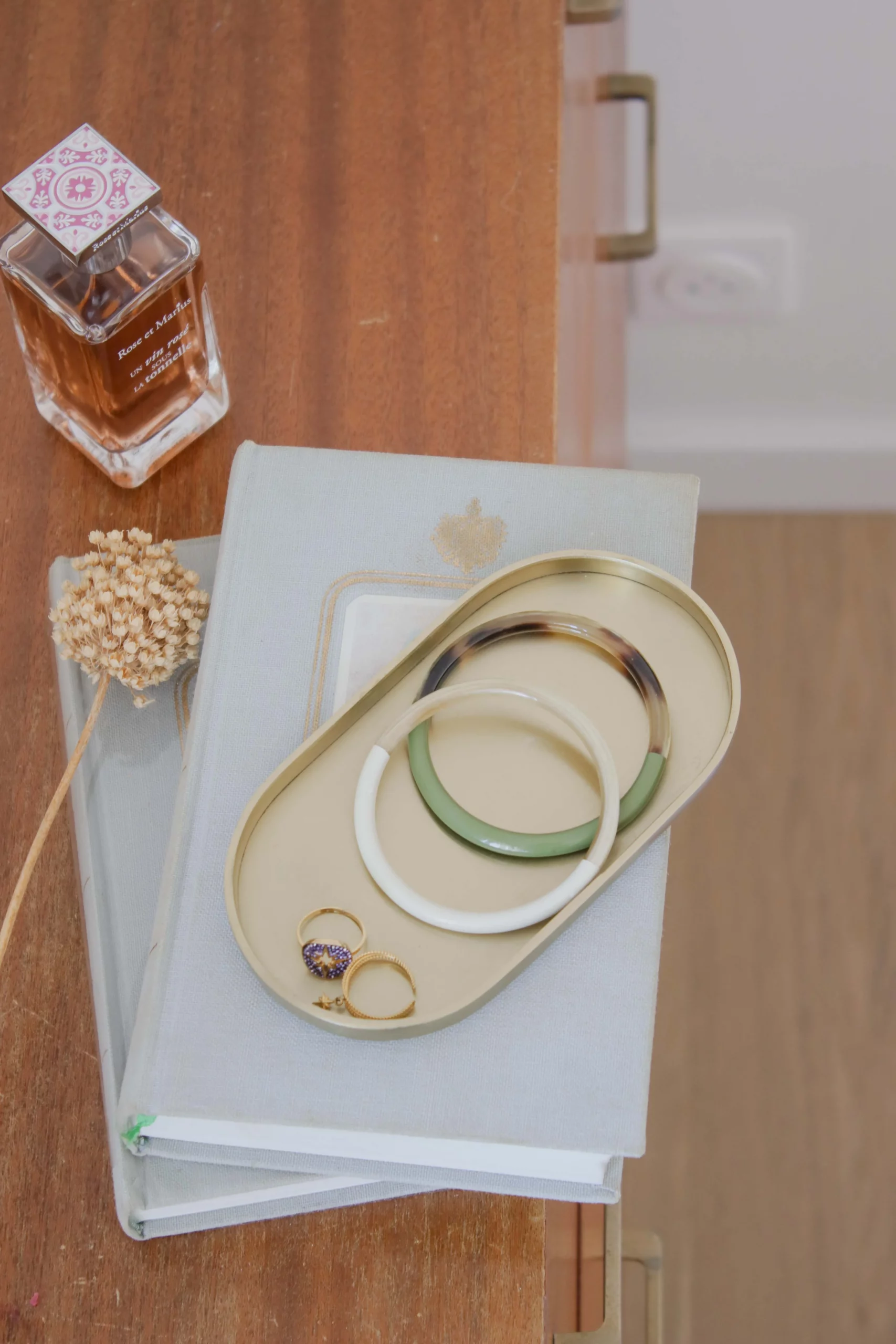 Petit plateau laiton doré