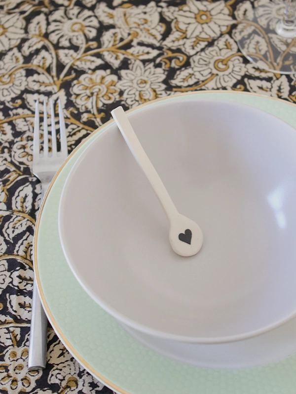 nappe colorée block print