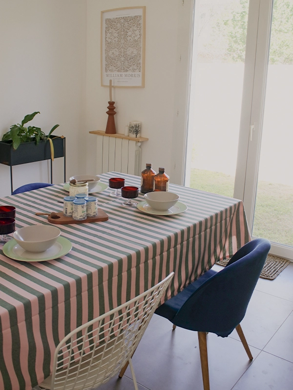 Nappe de table campagne chic