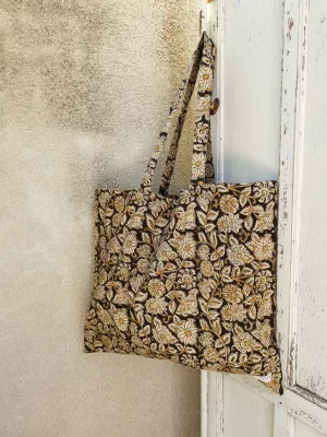 Tote Bag Blockprint Grande Dimension